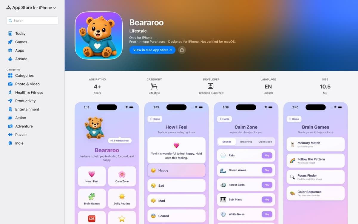 Beararoo — site preview