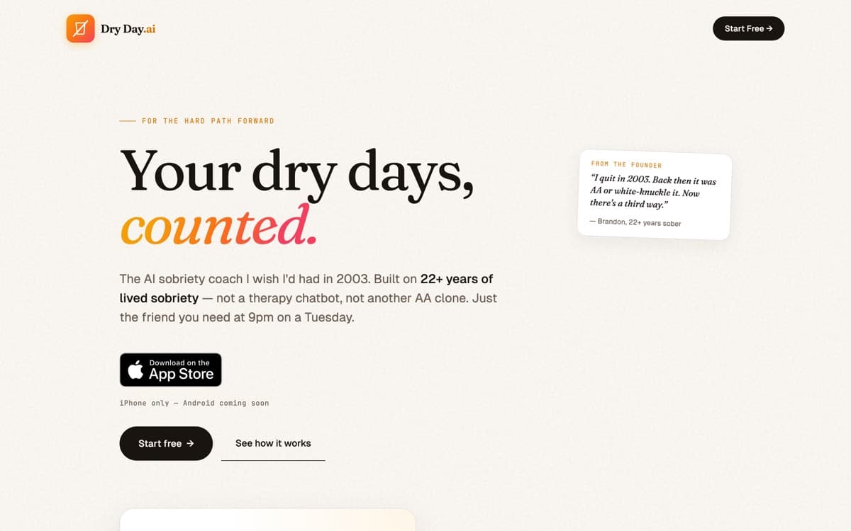 Dry Day AI — site preview