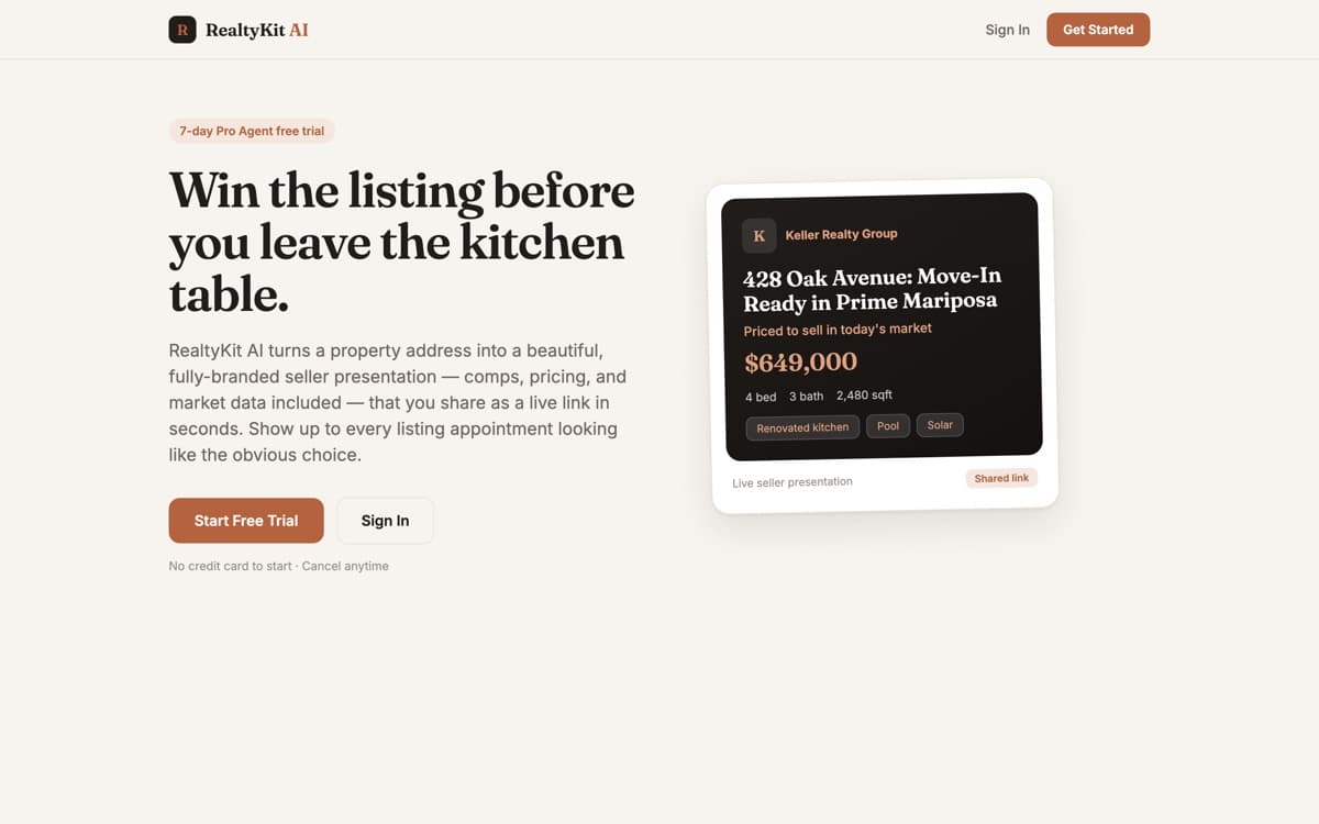 RealtyKit AI — site preview