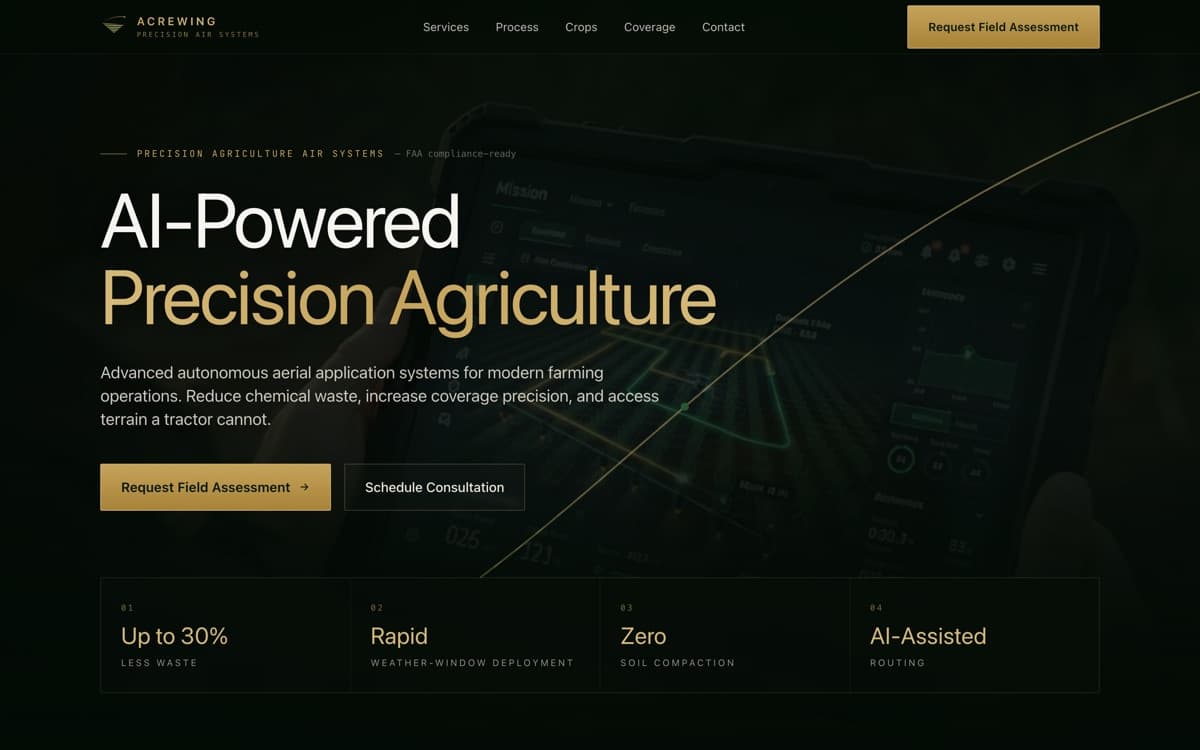 AcreWing — site preview
